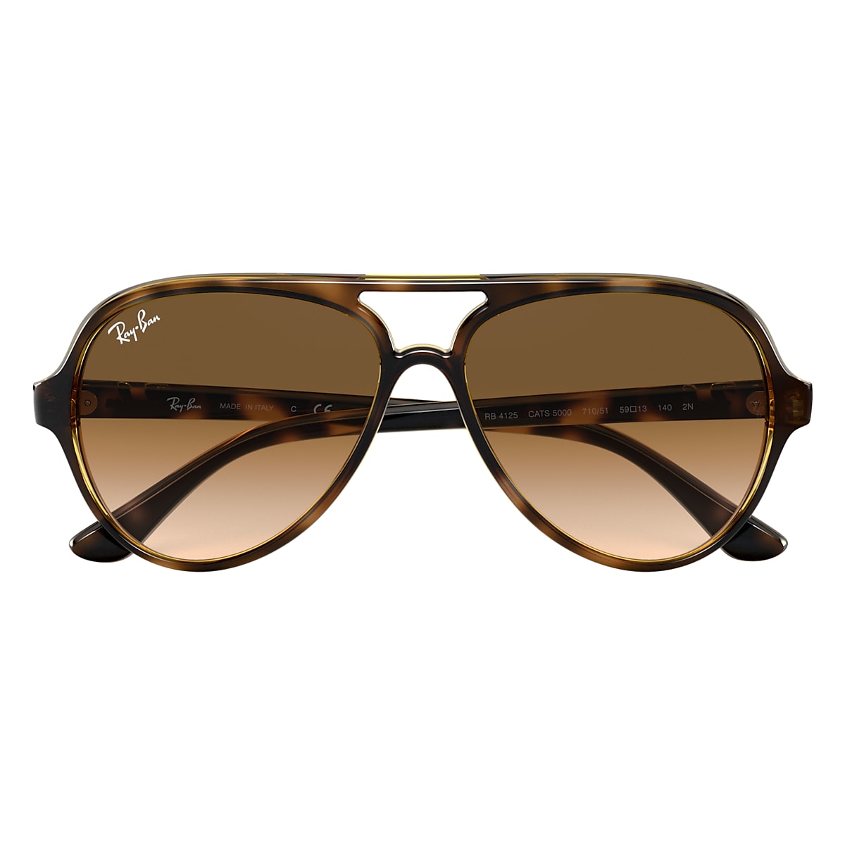 Conflict De lucht Geven Cats 5000 Classic Sunglasses in Light Havana and Light Brown | Ray-Ban®