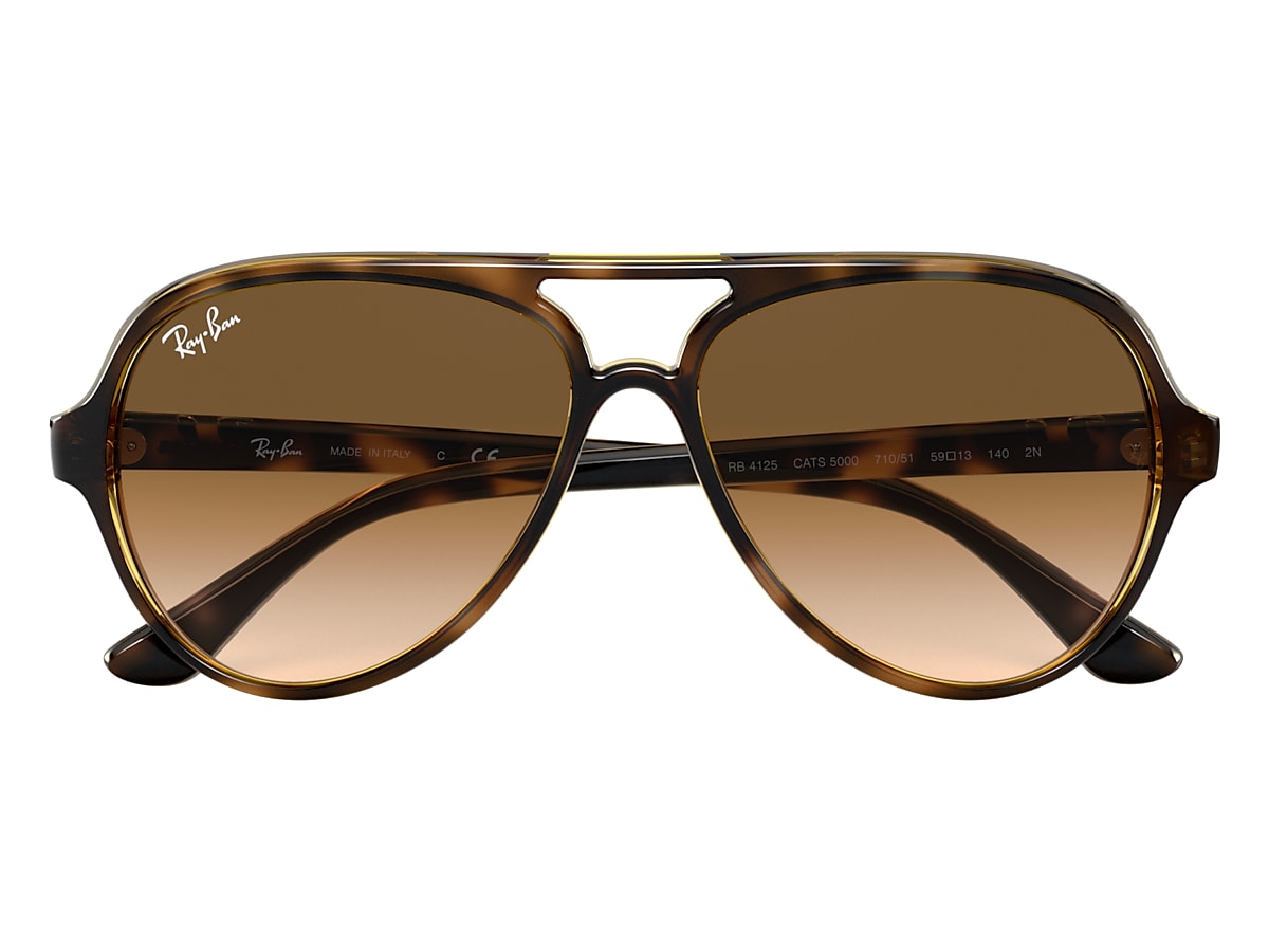 Cats 5000 Classic Sunglasses in Light Havana and Light Brown | Ray-Ban®