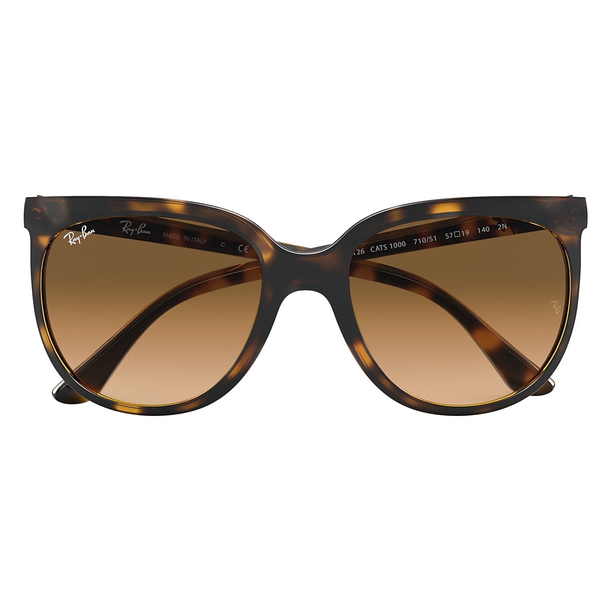 CATS 1000 Sunglasses in Light Havana and Brown - RB4126 | Ray-Ban® CA