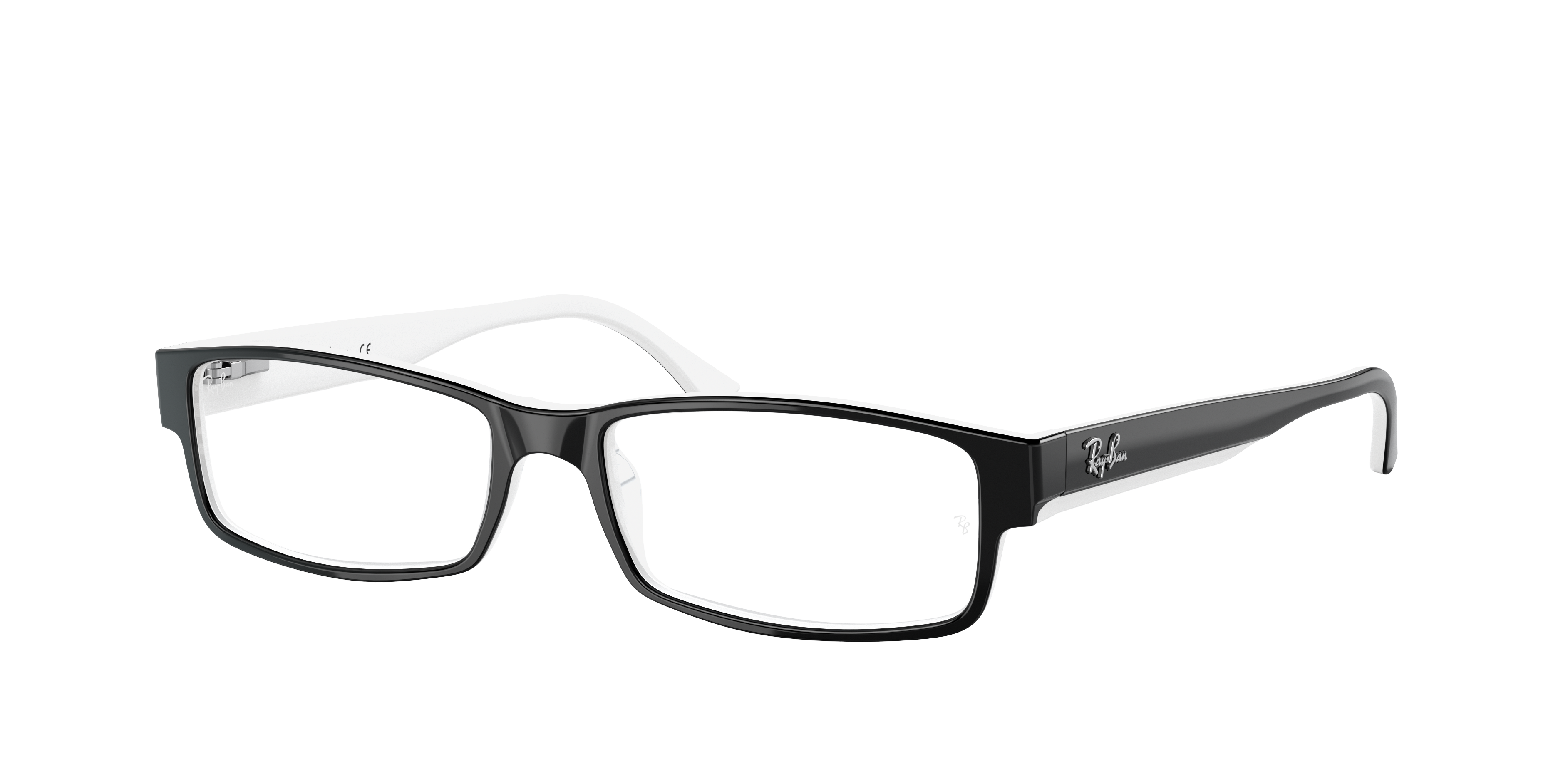 Baffle Bende Stout Rb5114 Optics Eyeglasses with Black On White Frame | Ray-Ban®