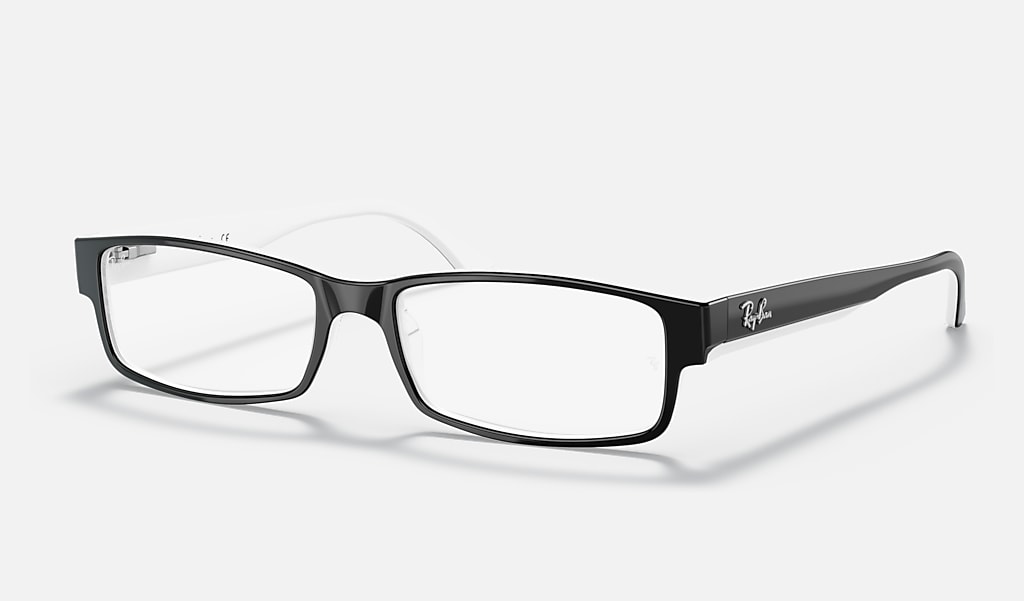 schieten Pilfer Oprechtheid Rb5114 Optics Eyeglasses with Black On White Frame | Ray-Ban®