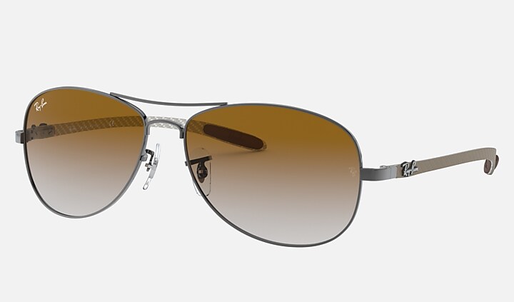 handleiding Associëren Welvarend Carbon Fibre Sunglasses in Gunmetal and Green | Ray-Ban®