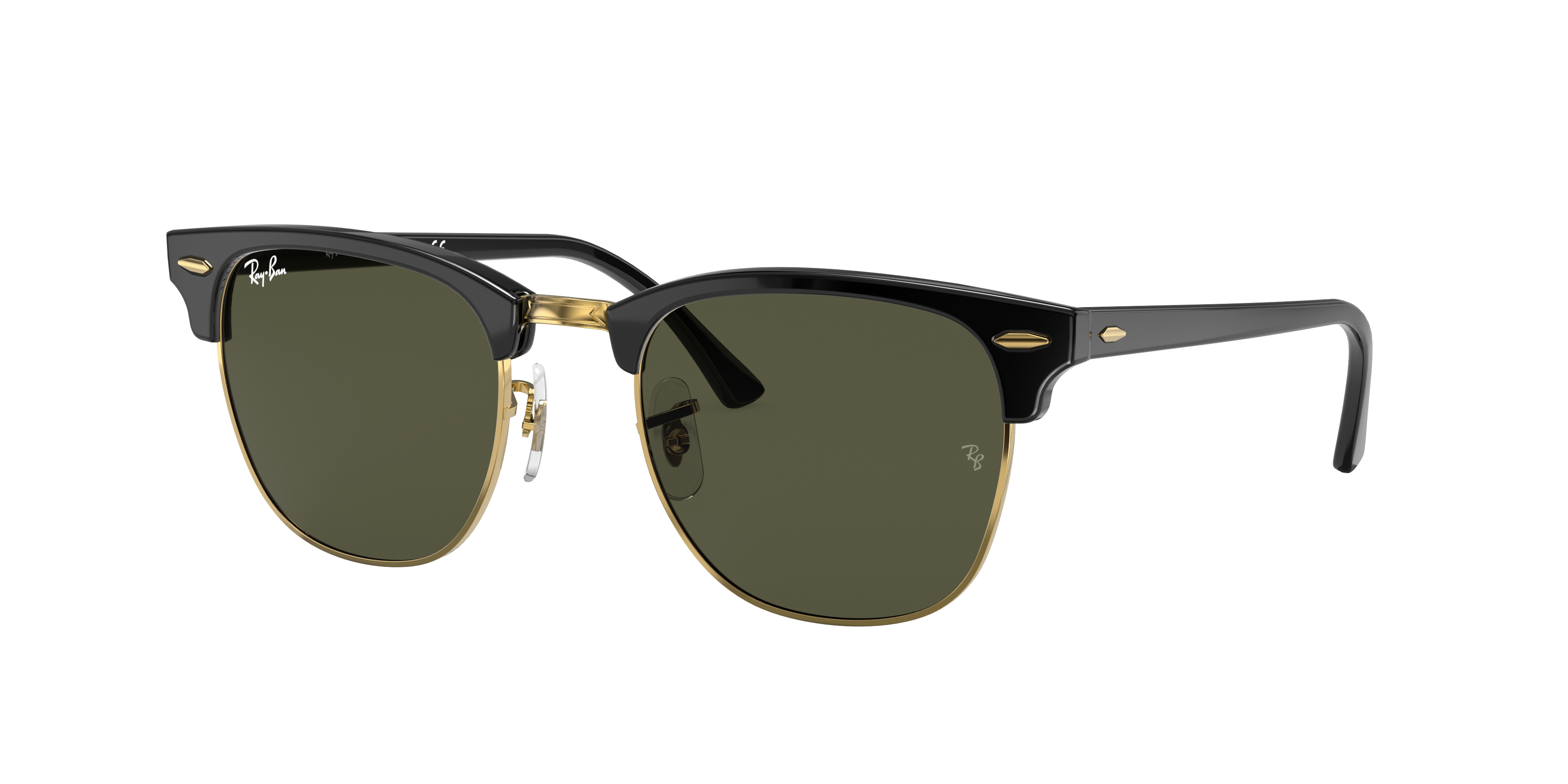 stap vrouw constant Clubmaster Classic Sunglasses in Black On Gold and Green - RB3016 | Ray-Ban®  US