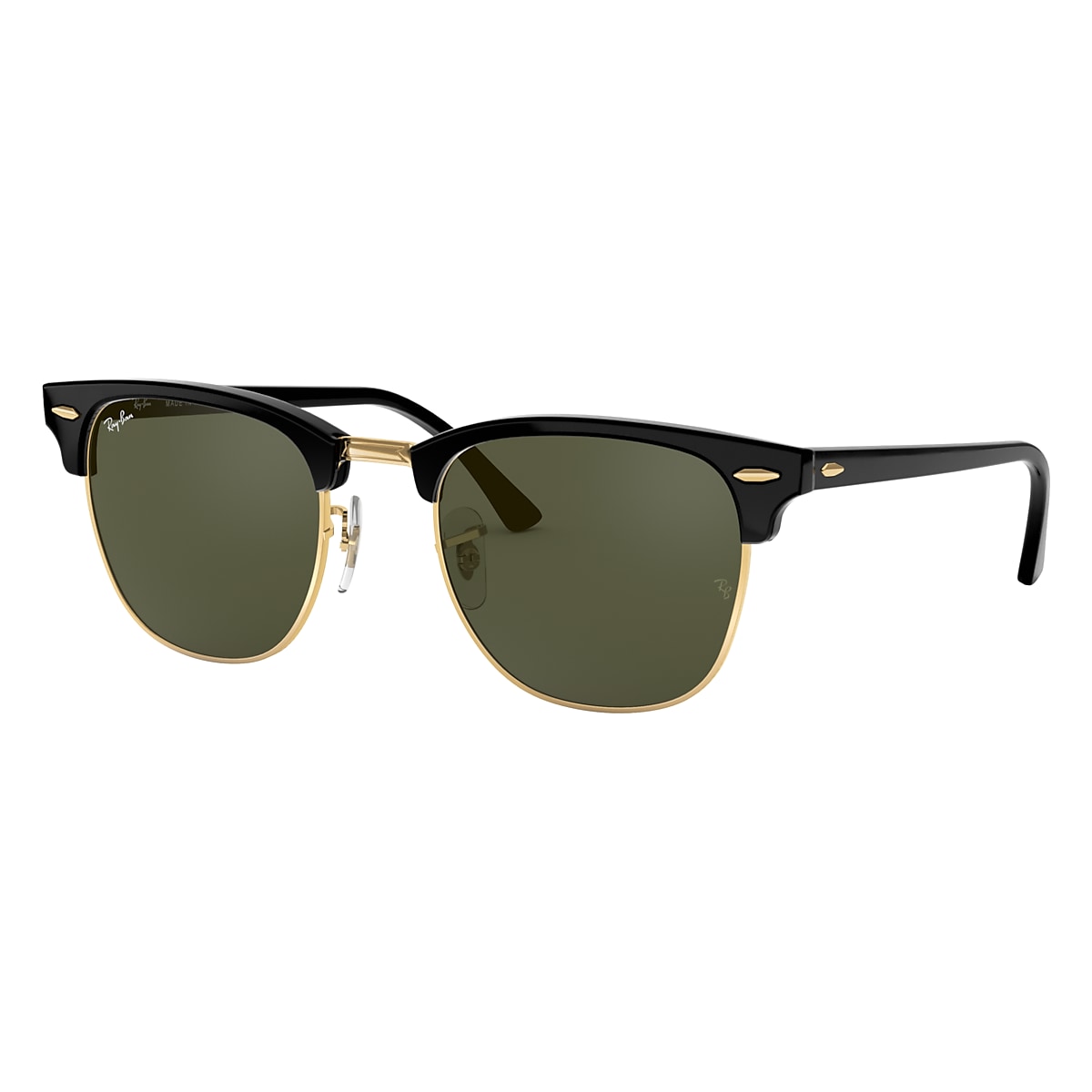 CLUBMASTER CLASSIC Sunglasses in Black On Gold and Green - RB3016 