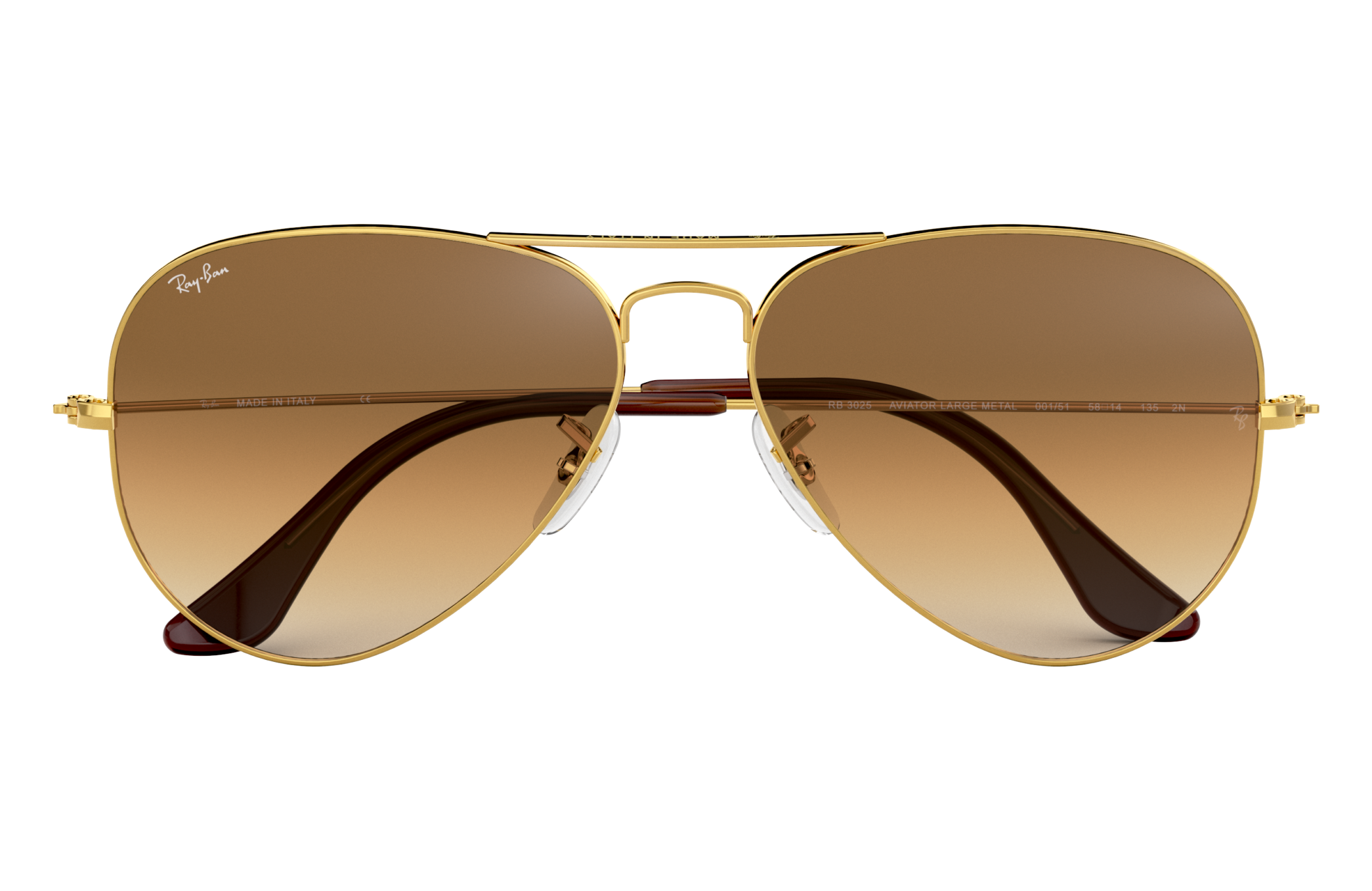 Ray-Ban Aviator Gradient RB3025 Gold 