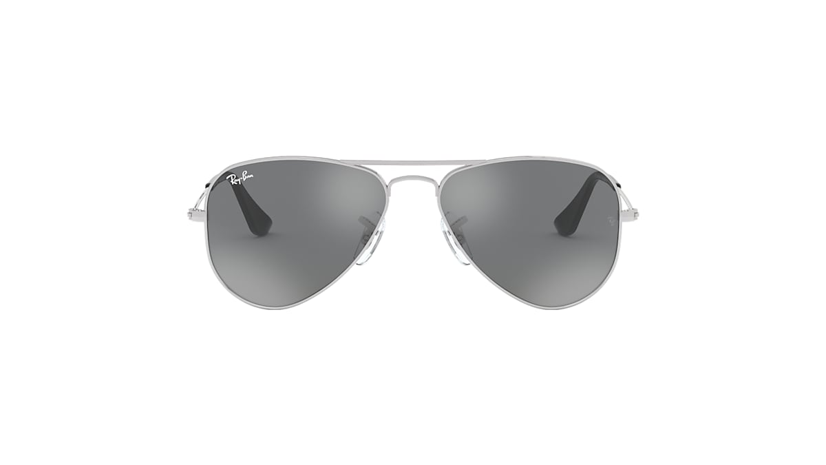 Afscheiden De andere dag Pedagogie Aviator Kids Sunglasses in Silver and Grey | Ray-Ban®