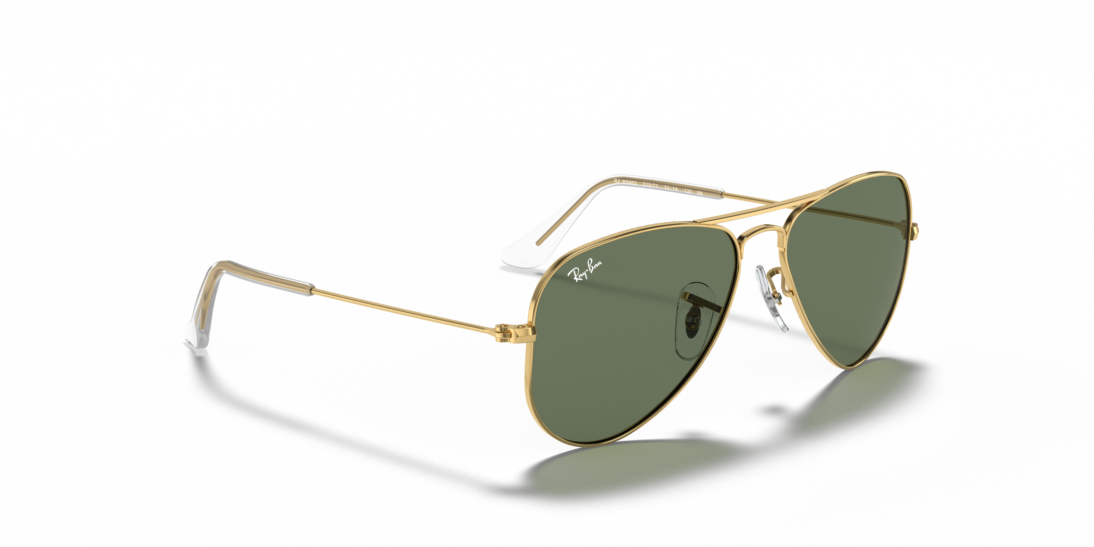 ray ban aviator junior size