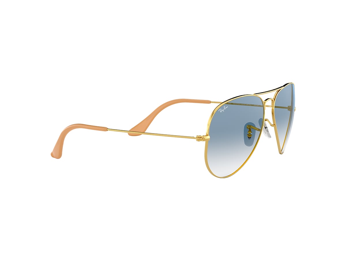 AVIATOR GRADIENT Sunglasses in Gold and Blue RB3025 Ray Ban US