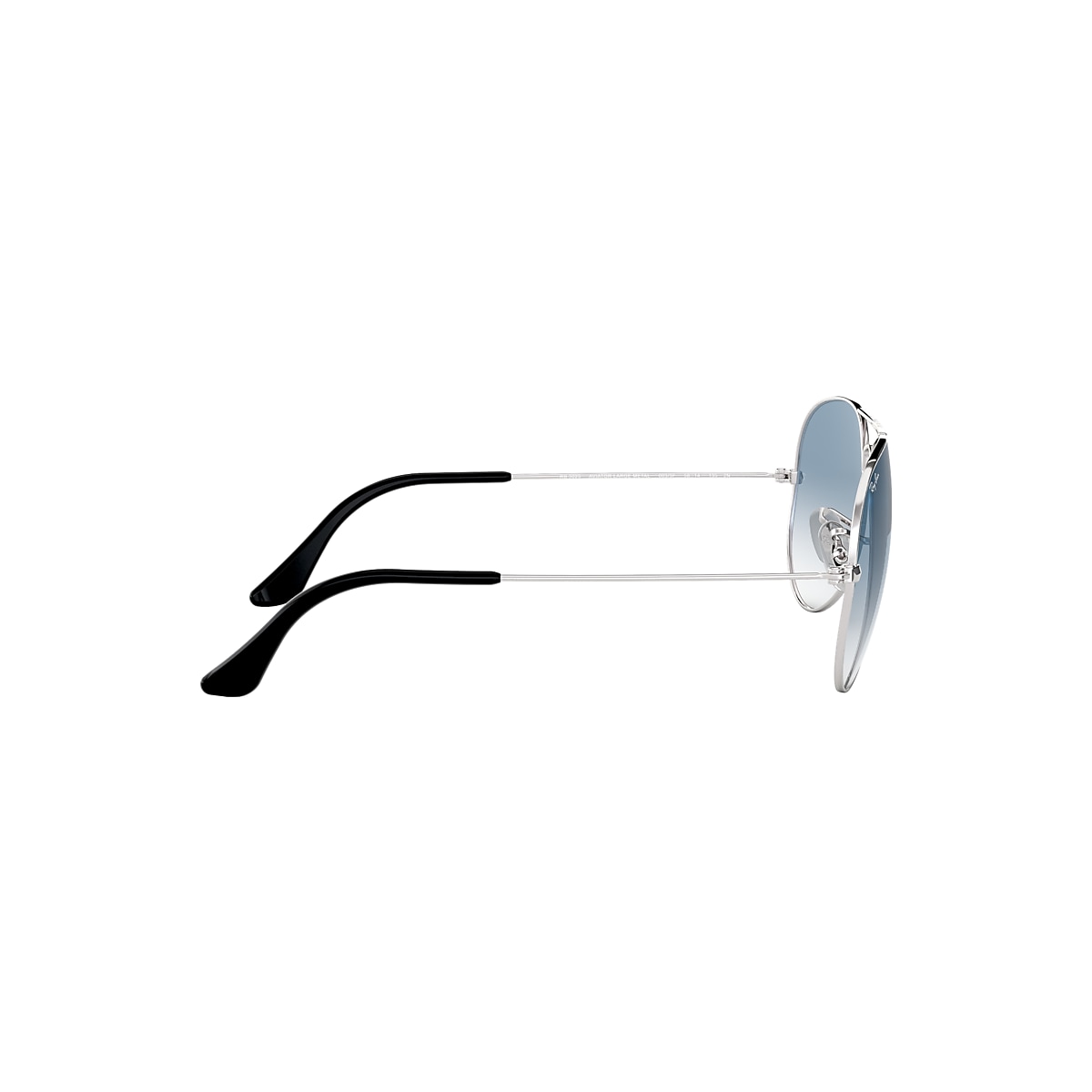 AVIATOR GRADIENT Sunglasses in Silver and Light Blue