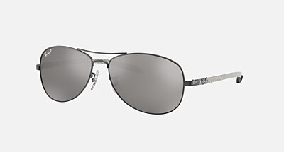 RB8301 Sunglasses in Black and Polarized Grey Mirror