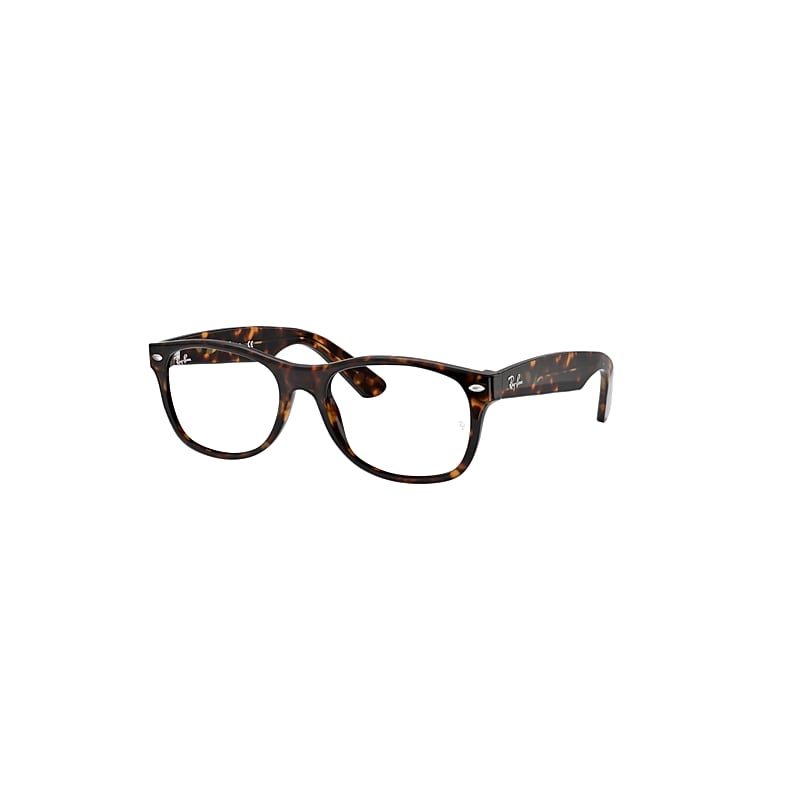 Ray-Ban New Wayfarer Optics Eyeglasses Tortoise Frame Clear Lenses 52-18