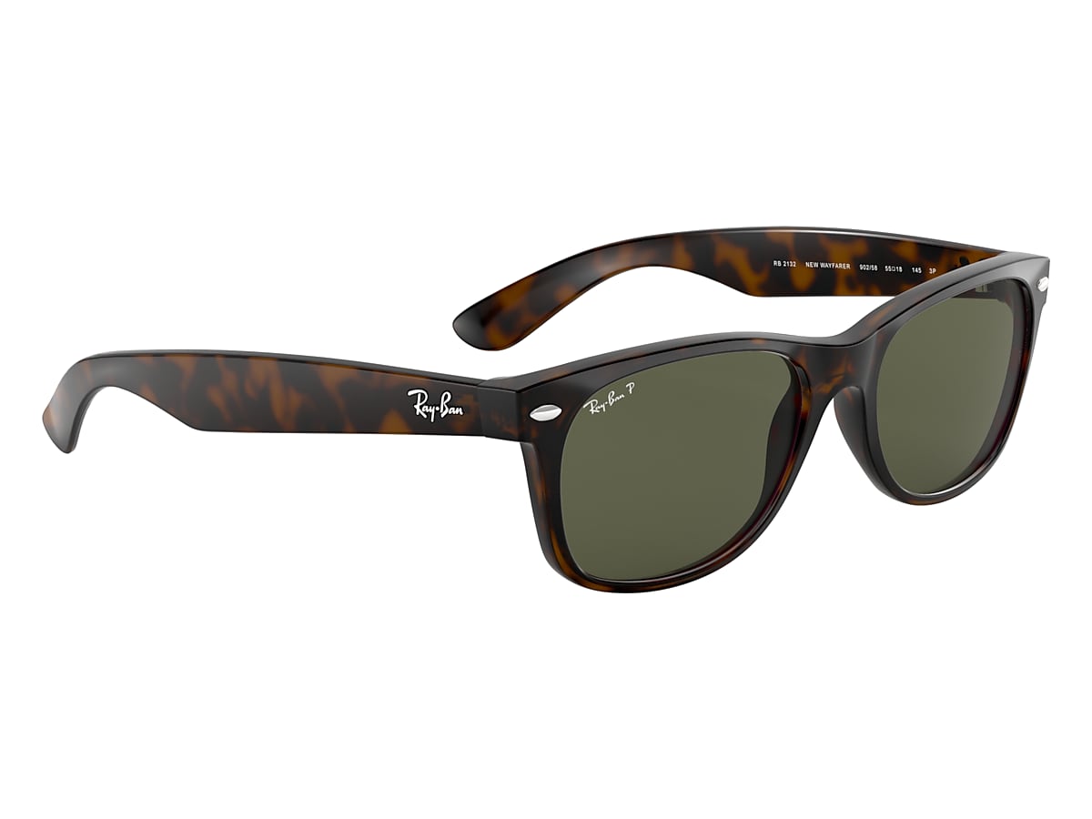 NEW WAYFARER CLASSIC Sunglasses in Tortoise and Green - RB2132