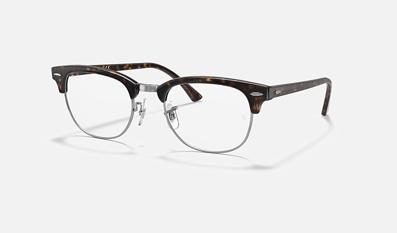 CLUBMASTER OPTICS Eyeglasses with Dark Havana Frame - RB5154 | Ray