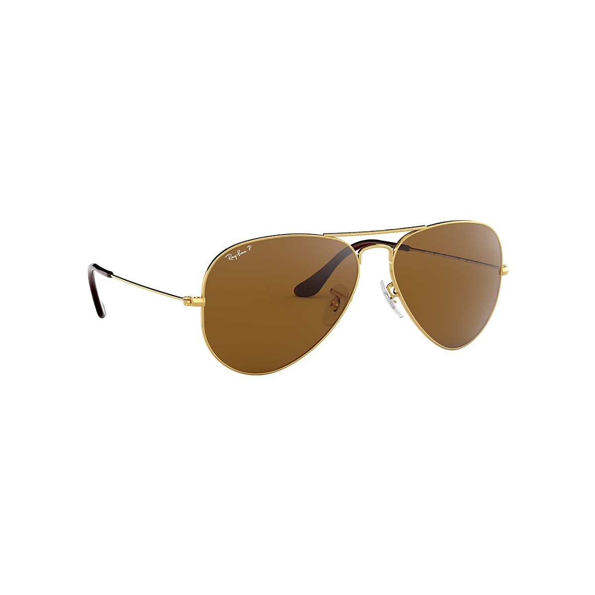 Nieuwe betekenis schudden liter Aviator Classic Sunglasses in Gold and Brown | Ray-Ban®
