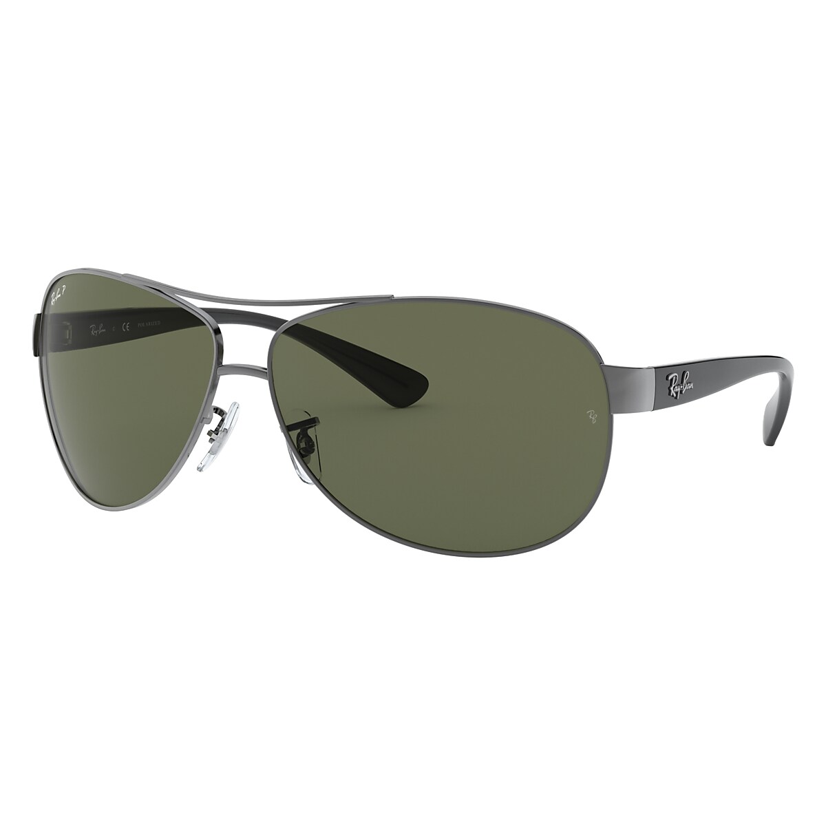 RB3386 Sunglasses in Gunmetal and Green - RB3386 | Ray-Ban® CA