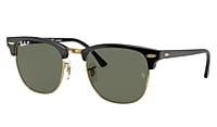 Ray-Ban CLUBMASTER CLASSIC RB3016 Black - Acetate - Green Lenses - 0RB3016W036549 | Ray-Ban® Canada