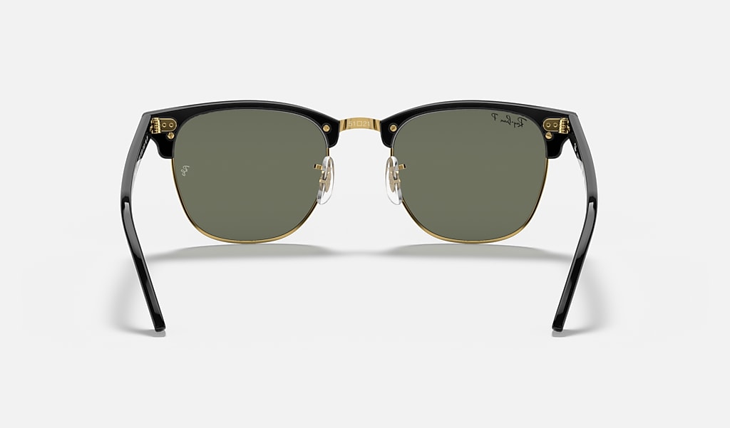 Clubmaster Classic Sunglasses in Black and Green | Ray-Ban®