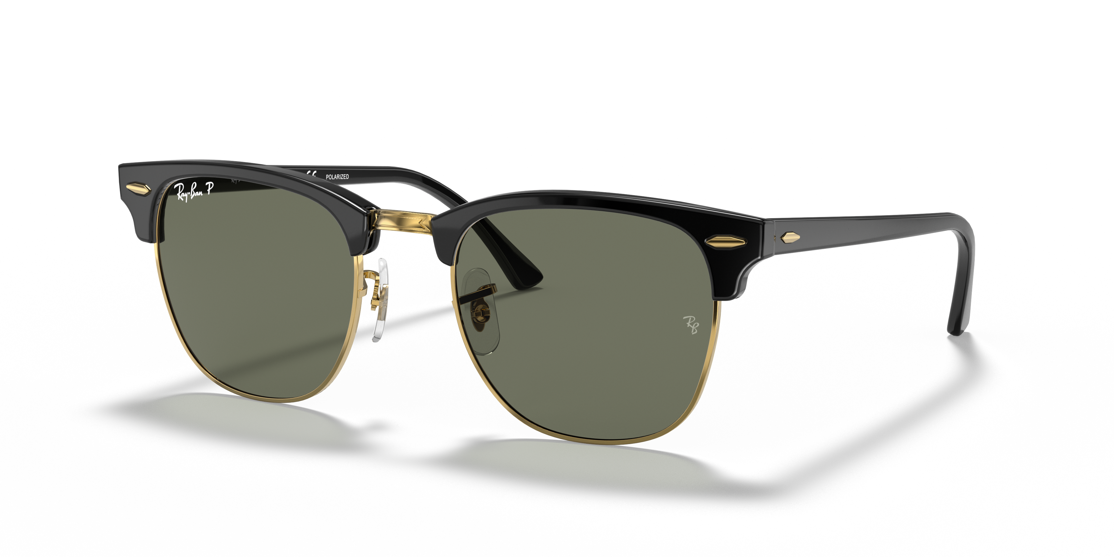Ray-Ban Clubmaster Classic RB3016 Black - Acetate - Green Polarized Lenses - 49 901/58 | Ray-Ban® USA