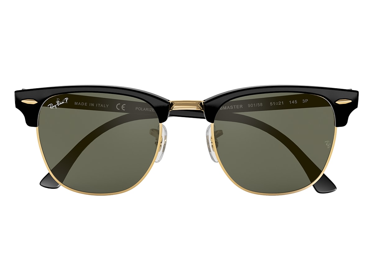 CLUBMASTER CLASSIC Sunglasses in Black and Green RB3016 Ray-Ban® IE