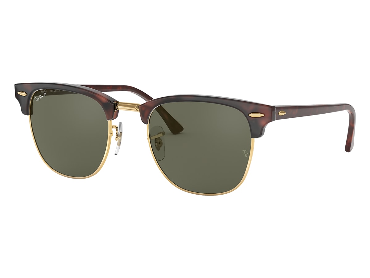 CLUBMASTER CLASSIC Sunglasses in Red Havana and Green - RB3016