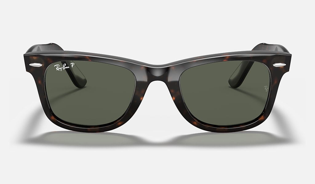 Original Wayfarer Classic Sunglasses in Tortoise and Green | Ray-Ban®
