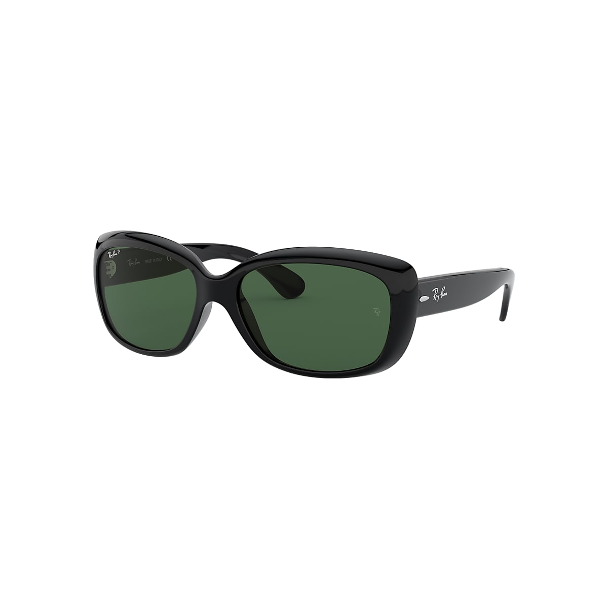 Het strand verhoging Het Jackie Ohh Sunglasses in Black and Green | Ray-Ban®