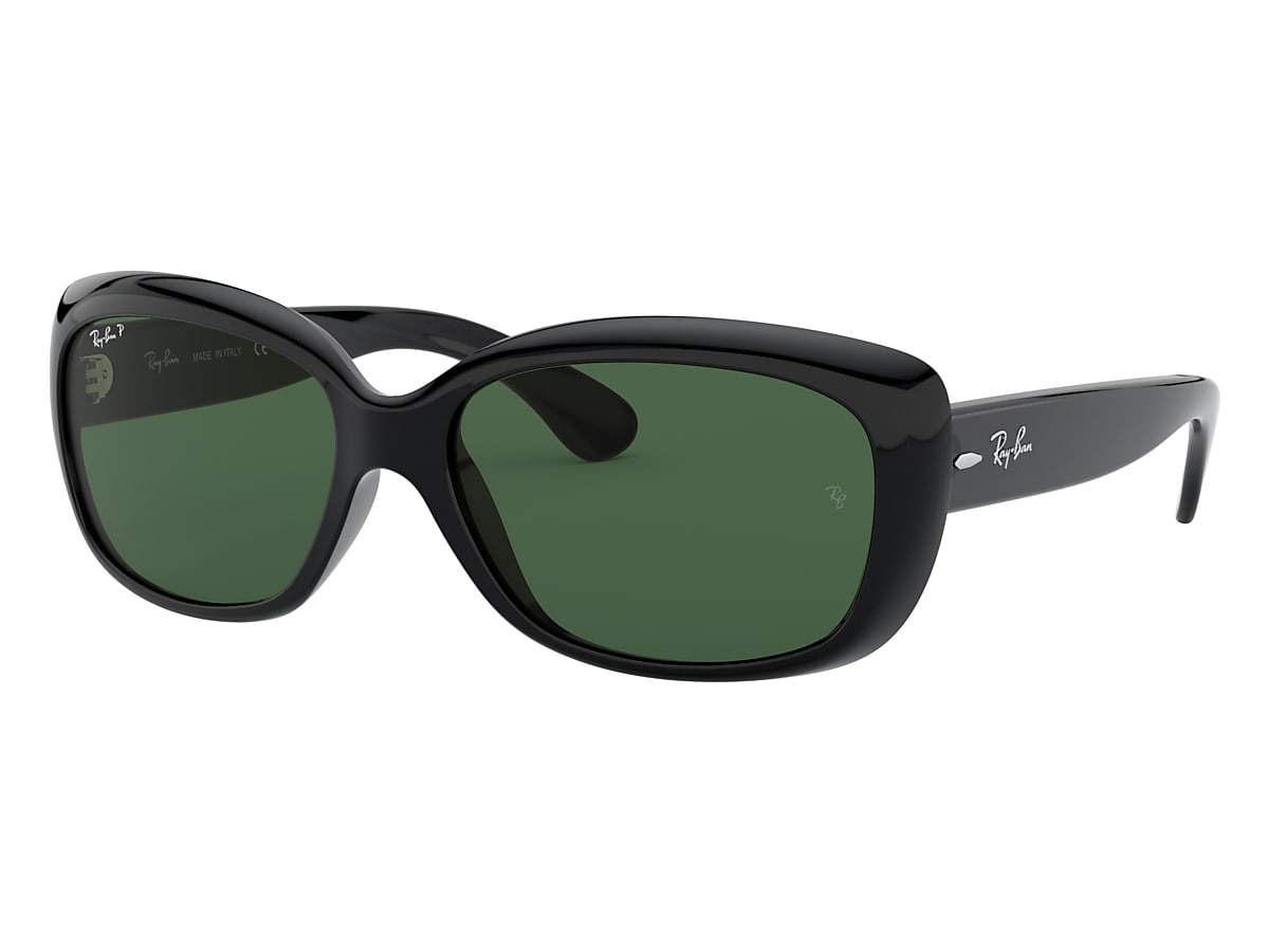 Pathologisch nauwelijks Wanten Jackie Ohh Sunglasses in Black and Green | Ray-Ban®