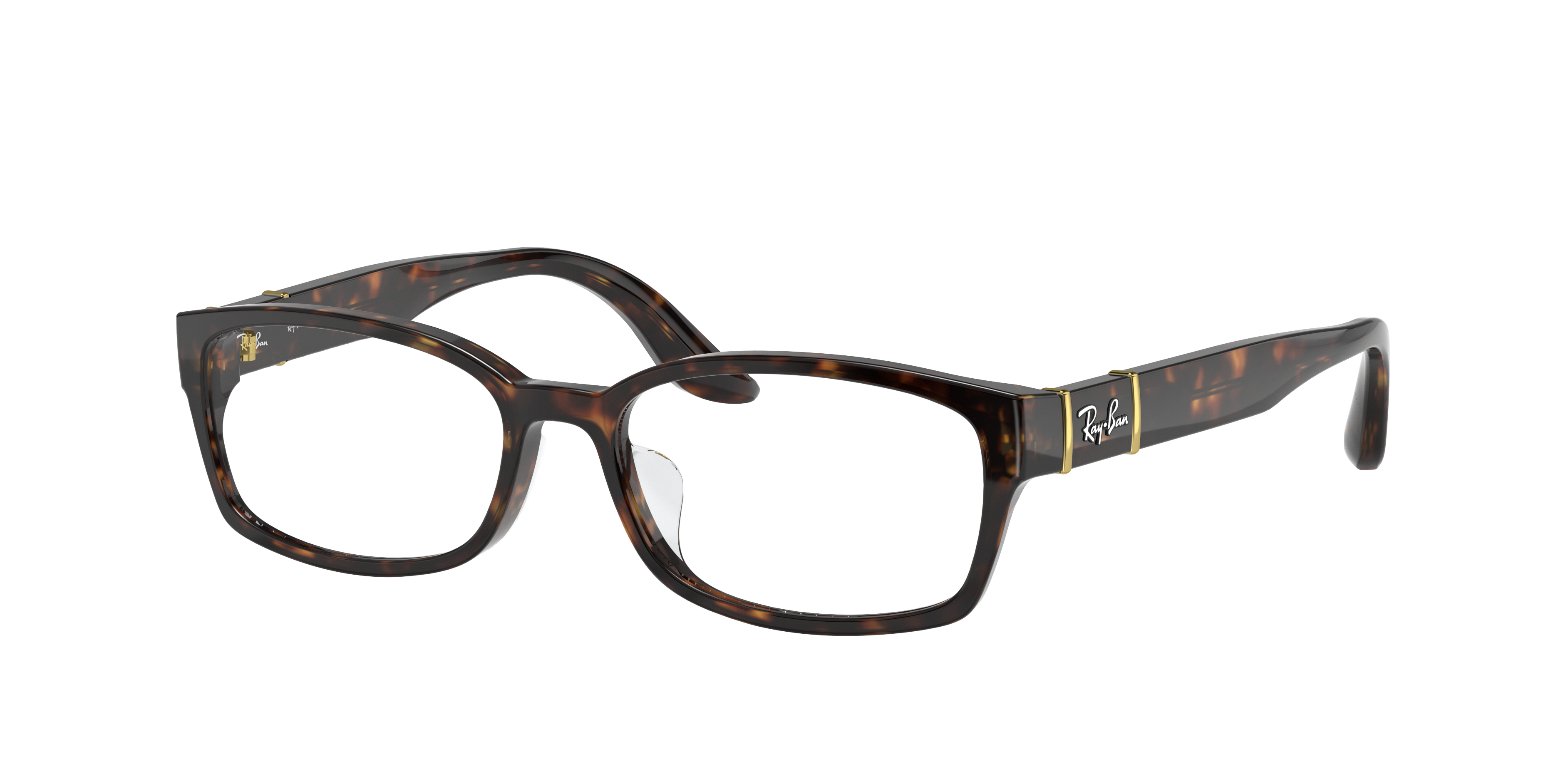Ray Ban Rb5198 Eyeglasses Tortoise Frame Clear Lenses 53-16