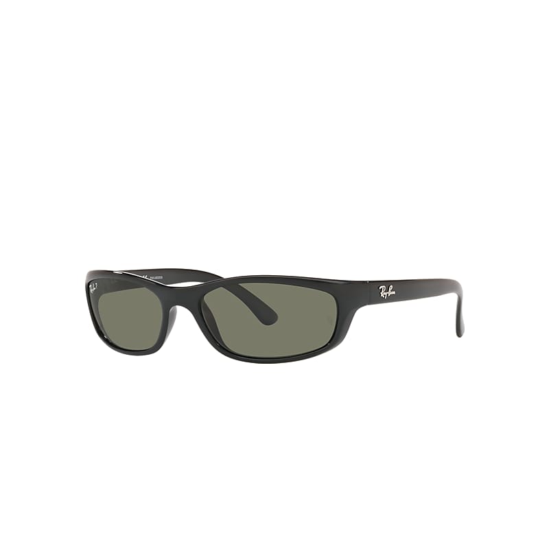 Ray-Ban Rb4115 Sunglasses Black Frame Green Lenses Polarized 57-16