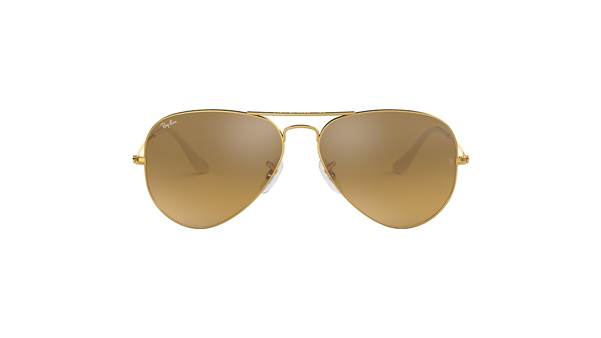 AVIATOR GRADIENT Sunglasses in Gold and Silver - RB3025 | Ray