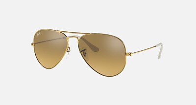 AVIATOR GRADIENT Sunglasses in Silver and Light Blue