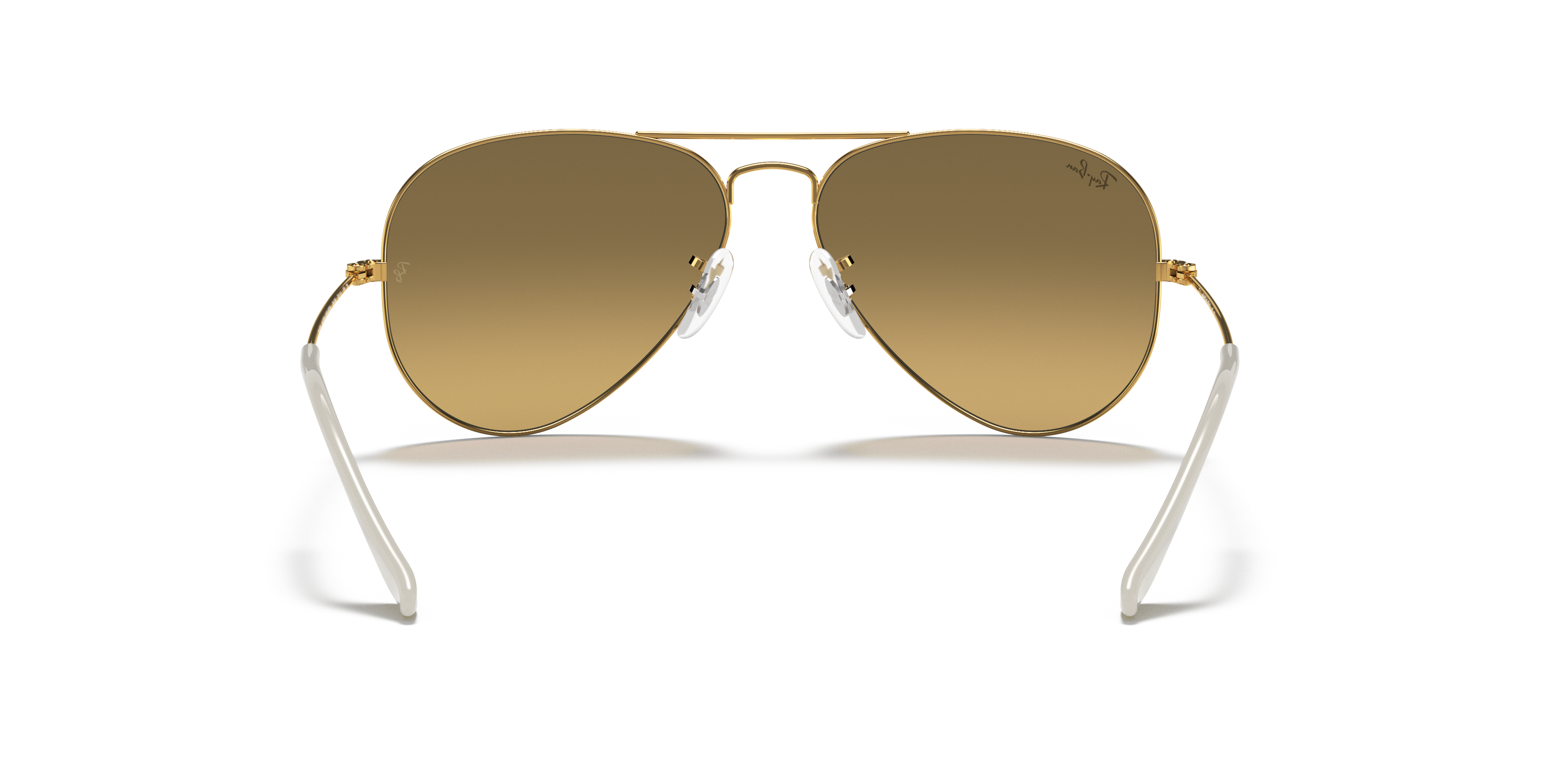 ray ban aviator yellow gradient