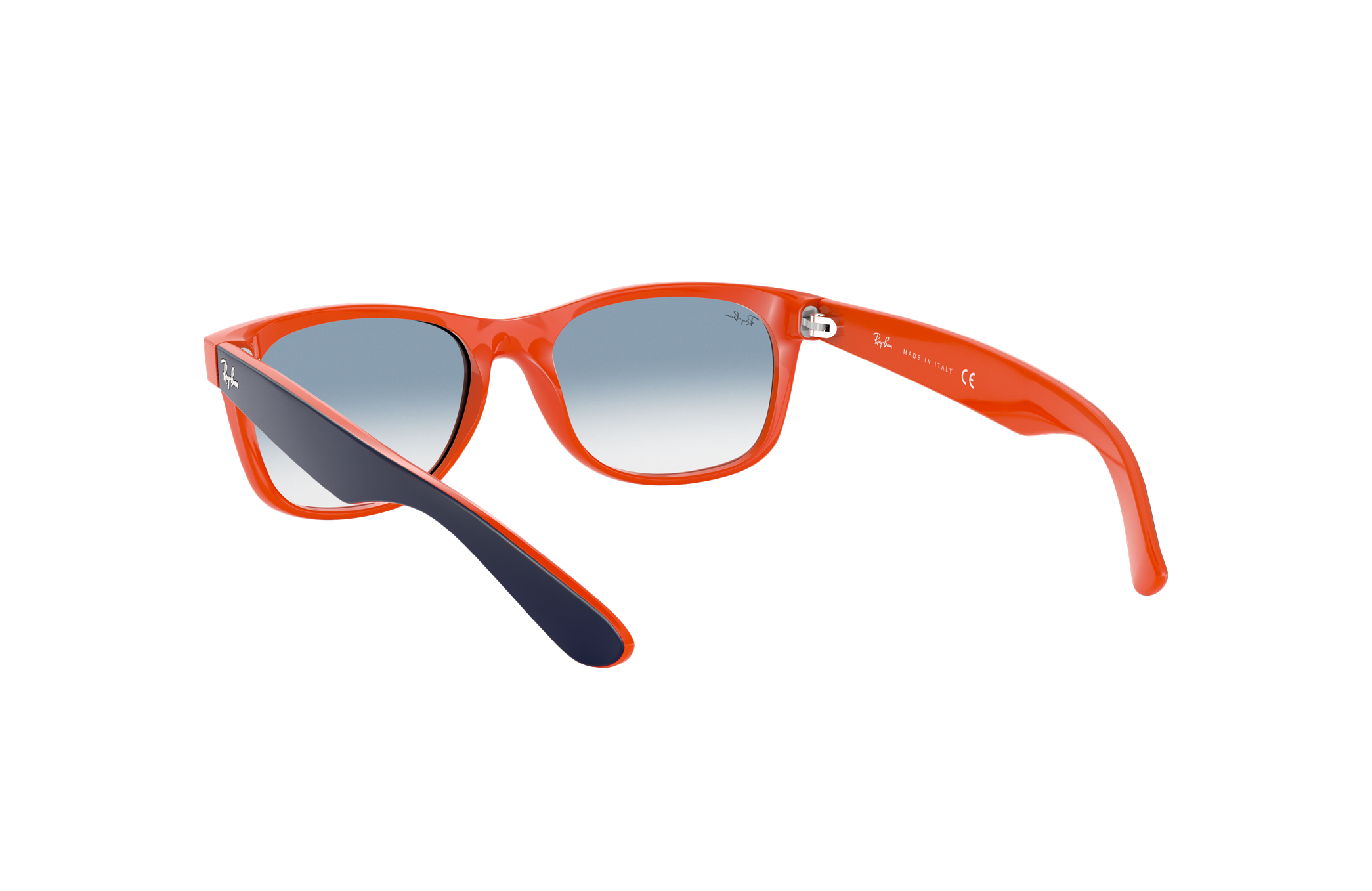 ray ban wayfarer orange blue