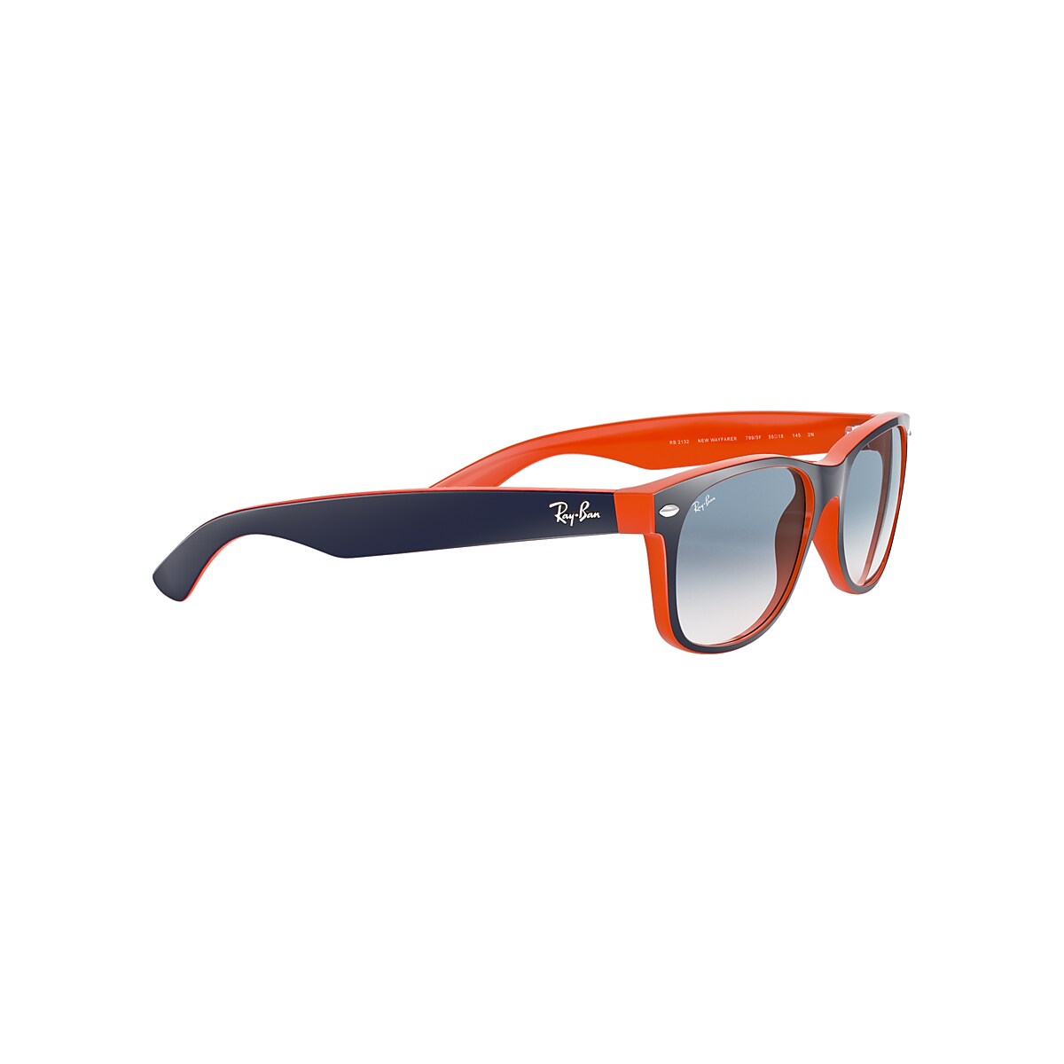New Wayfarer Color Mix Sunglasses in Blue On Orange and Light Blue | Ray-Ban ®