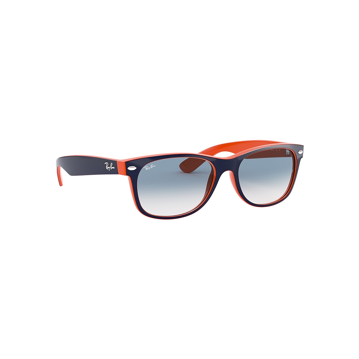 interval Handboek spoelen New Wayfarer Color Mix Sunglasses in Blue On Orange and Light Blue | Ray-Ban ®