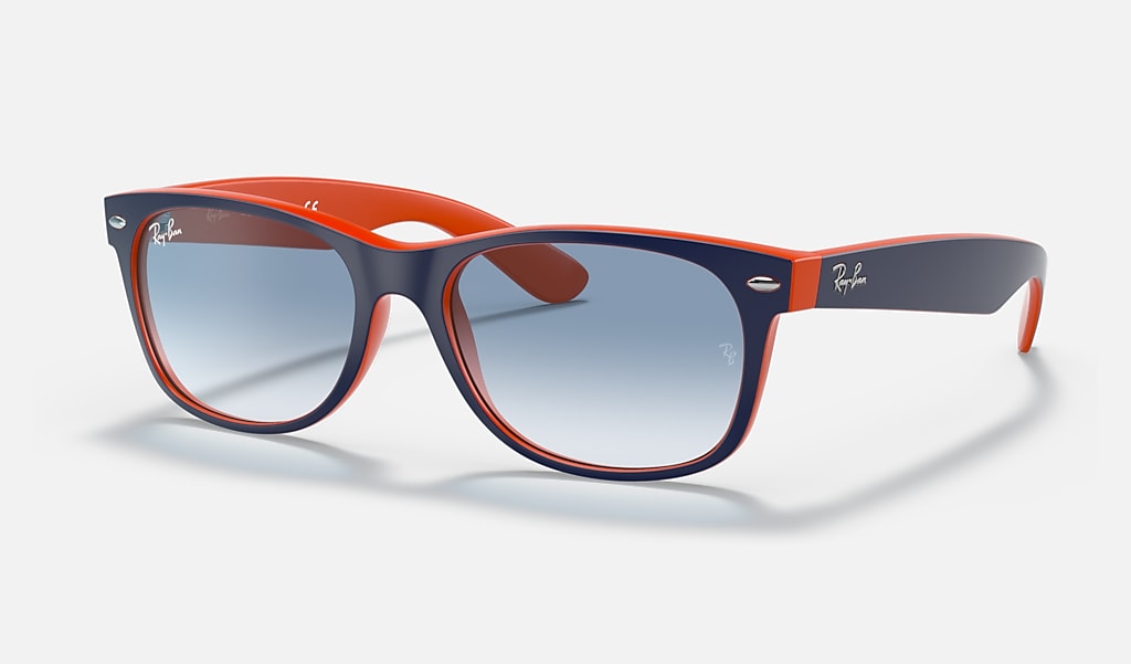 aanvulling deadline vermijden Zonnebrillen in New Wayfarer Color Mix en Blauw op Oranje Lichtblauw | Ray- Ban®