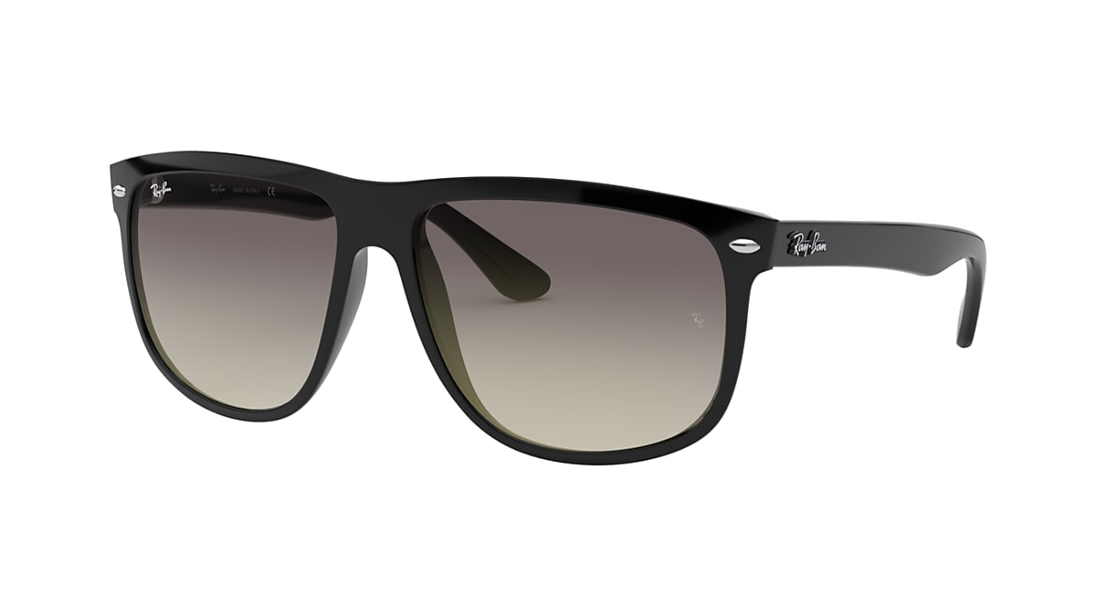 Lief Componist Trouwens Boyfriend Sunglasses in Black and Grey | Ray-Ban®