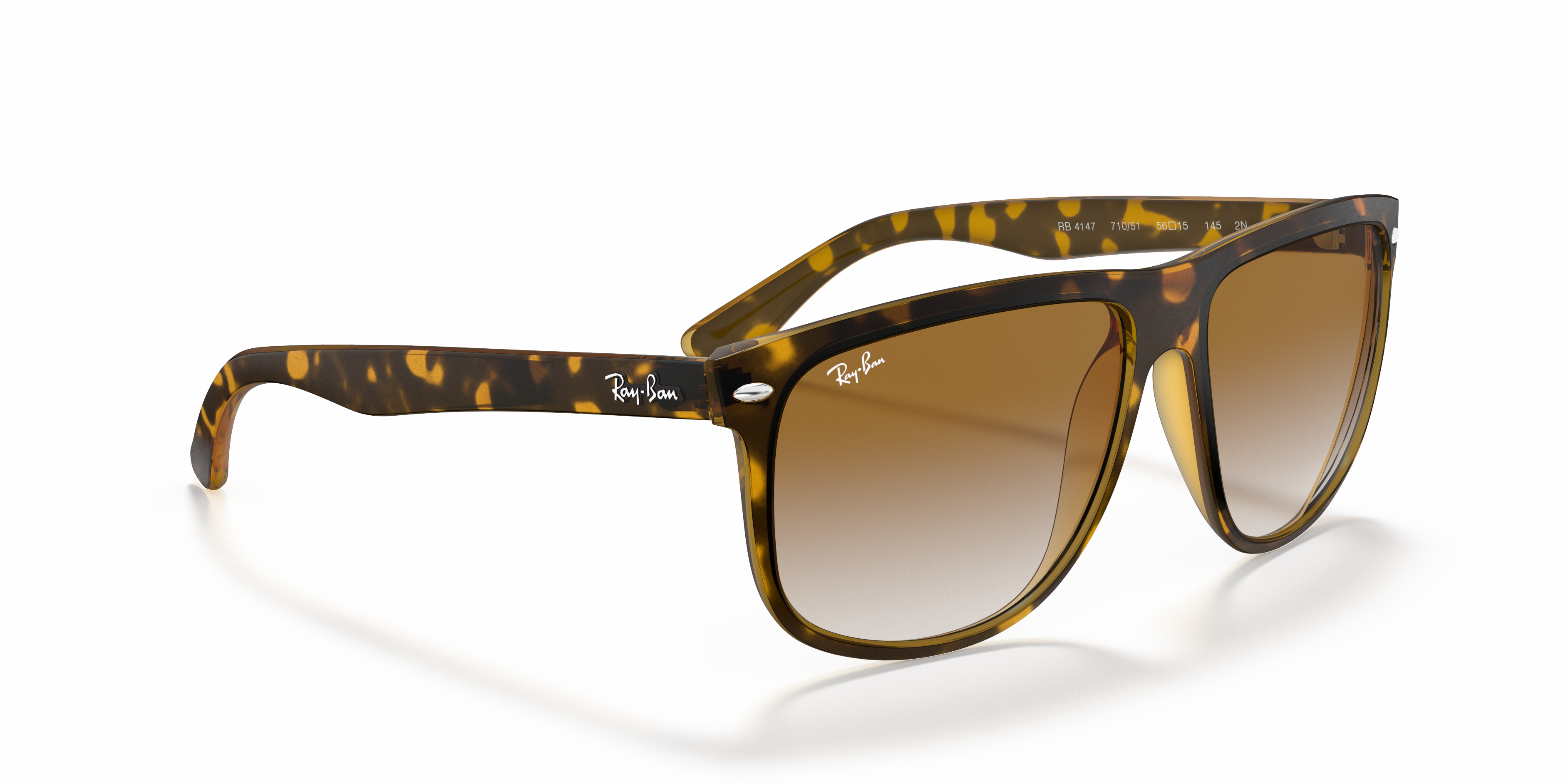 Boyfriend Sunglasses in Tortoise and Light Brown | Ray-Ban®