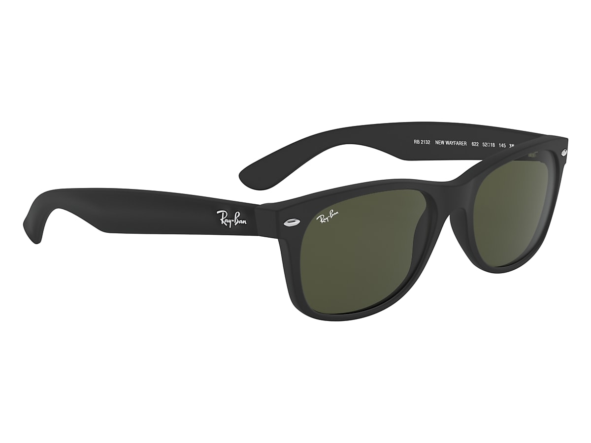 Entrelazamiento Repetido marca New Wayfarer Classic Sunglasses in Black and Green - RB2132 | Ray-Ban® US