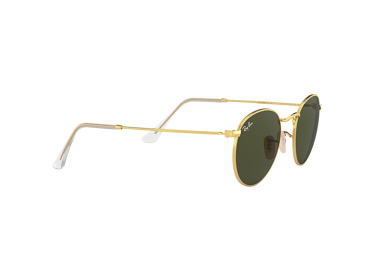 un millón frutas Frente ROUND METAL Sunglasses in Gold and Green - RB3447 | Ray-Ban® US