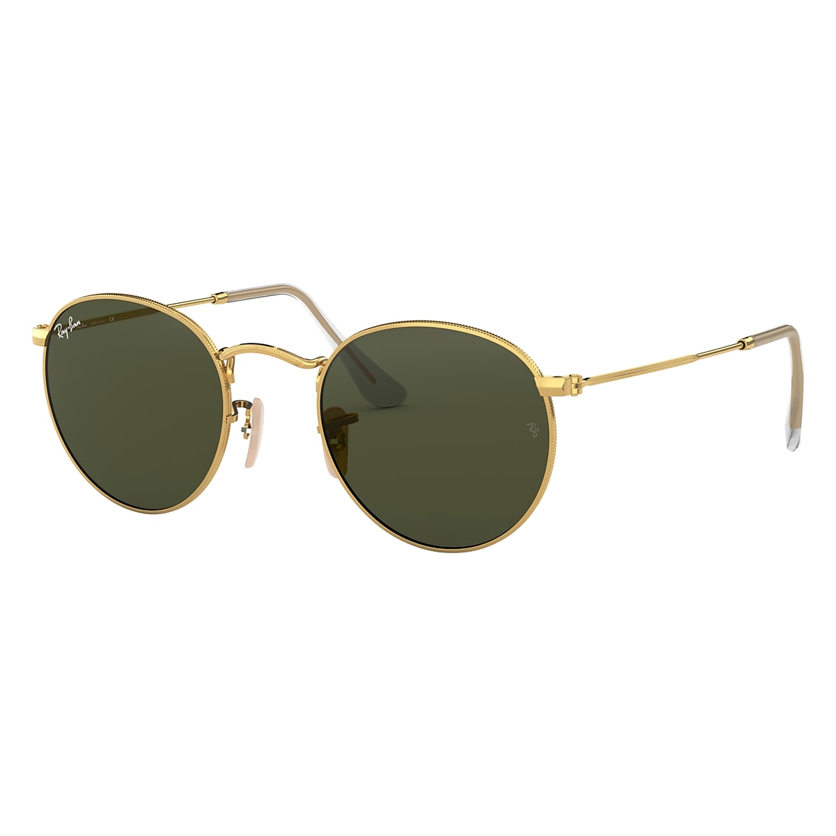 Inspecteur oplichterij Academie Round Metal Sunglasses in Gold and Green - RB3447 | Ray-Ban® US