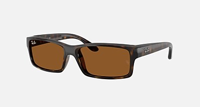 小物 Ray-Ban q RB4151 Ray-Ban RB4151-601/2P Sunglasses Black/Polar Green 59mm