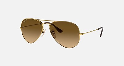 AVIATOR GRADIENT Sunglasses in Silver and Light Blue