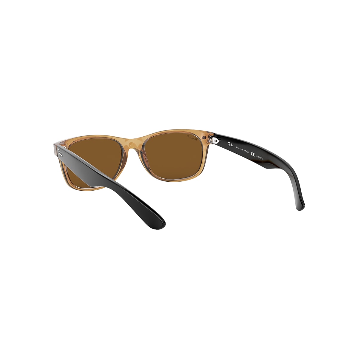 Ray-Ban RB2132 New Wayfarer Bicolor Sunglasses with Black Frame