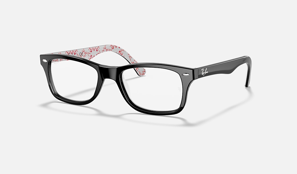 Rb5228 Optics Eyeglasses with Black On White Frame | Ray-Ban®