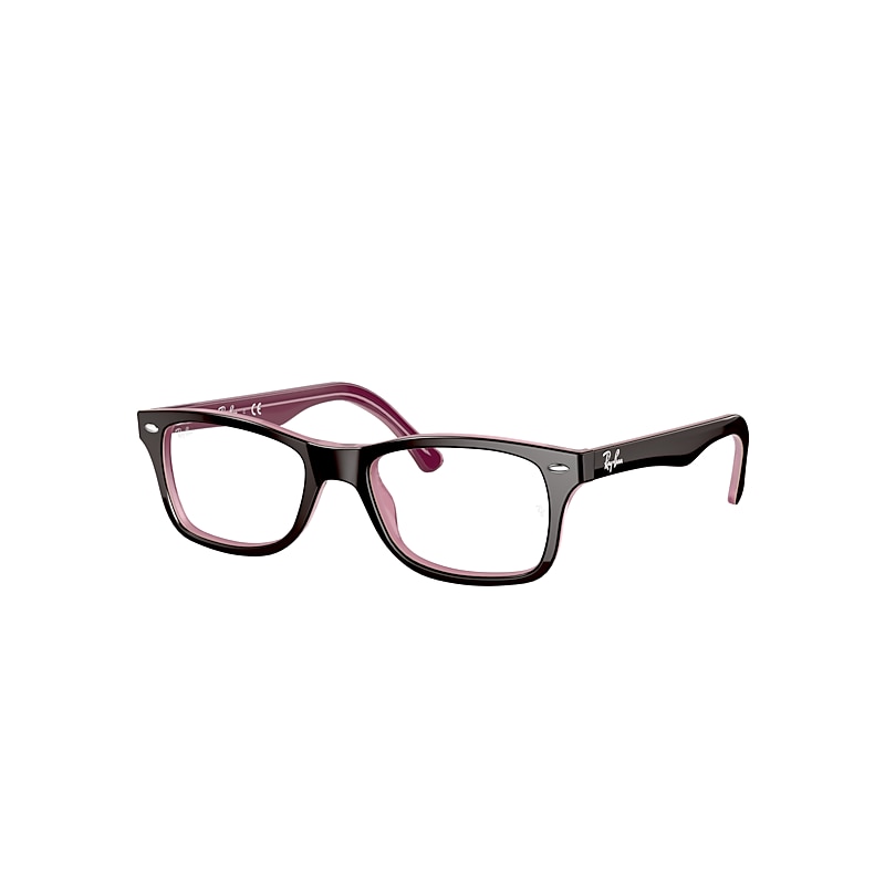 Ray-Ban Rb5228 Eyeglasses Brown Frame Clear Lenses 53-17