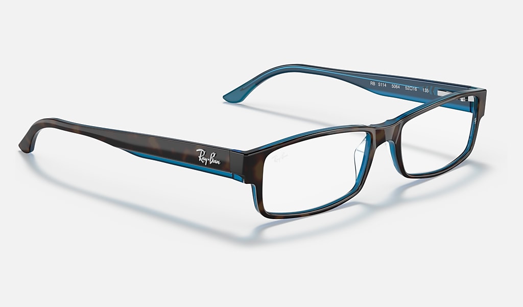 Praten Imitatie credit Rb5114 Optics Eyeglasses with Havana On Blue Frame | Ray-Ban®