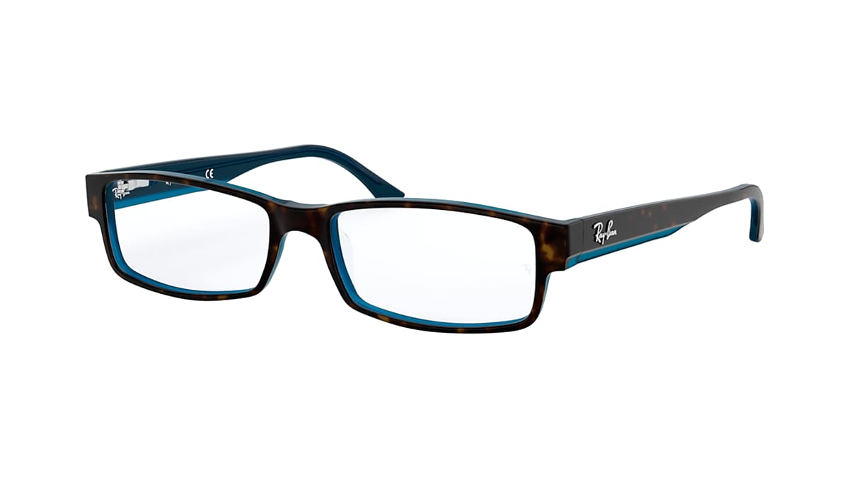 weefgetouw werkplaats stapel Rb5114 Optics Eyeglasses with Havana On Blue Frame | Ray-Ban®