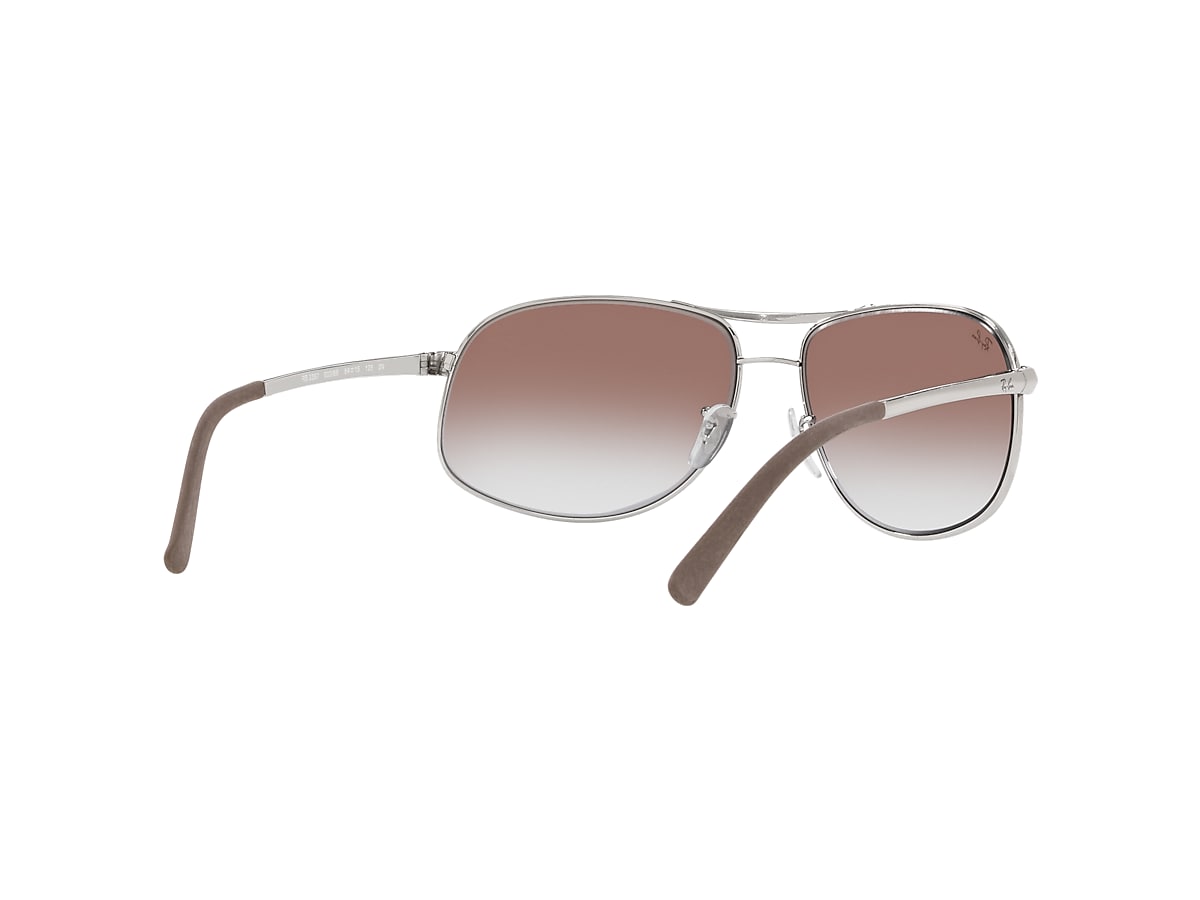 Rb3387 Sunglasses in Silver and Brown/Violet | Ray-Ban®