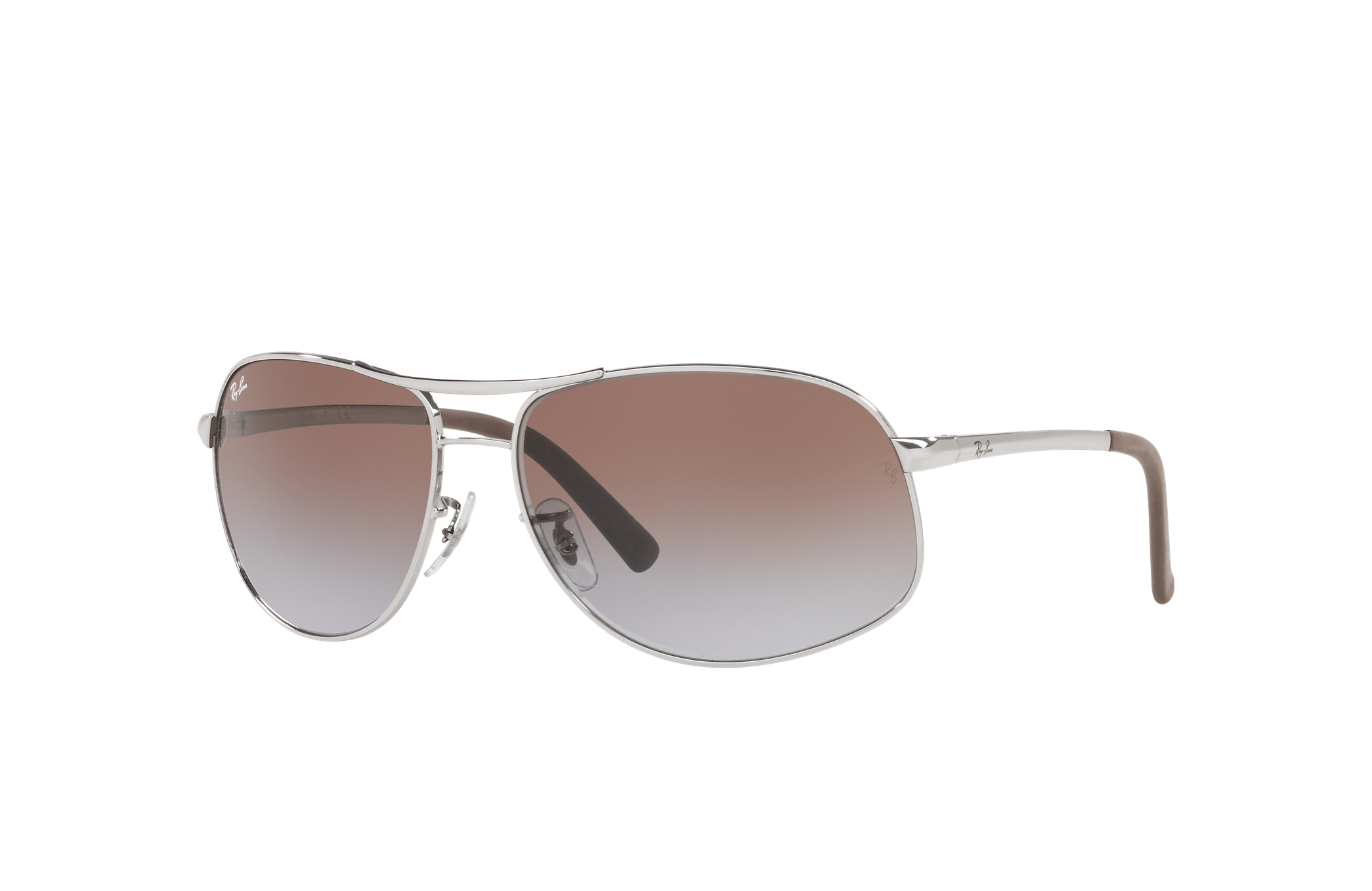 Rb3387 Sunglasses in Silver and Brown/Violet | Ray-Ban®